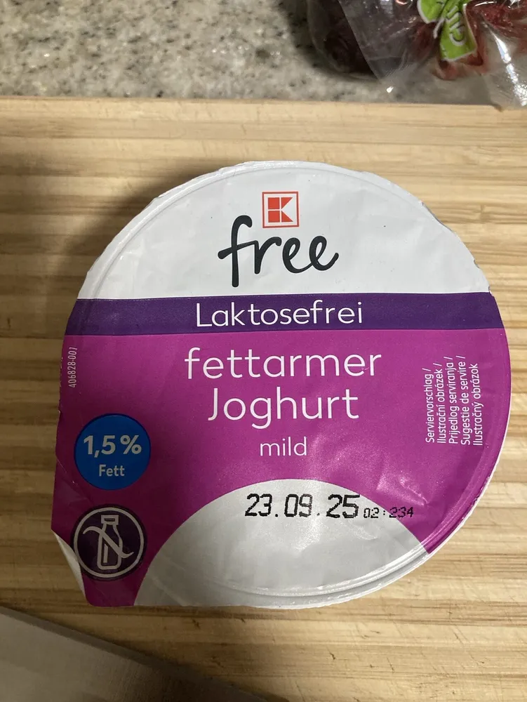 fettarmer Joghurt Lactosefrei