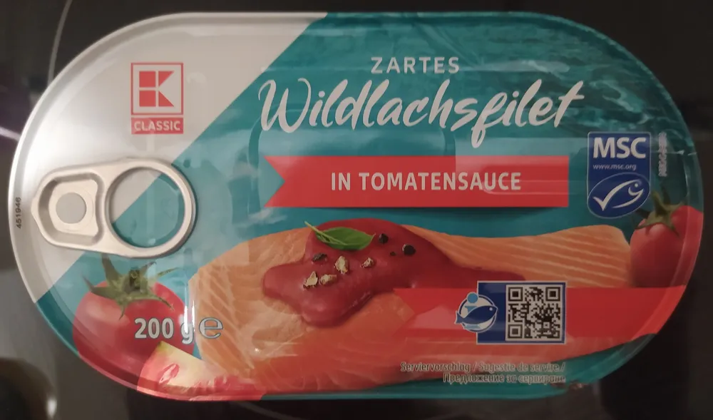 Wildlachsfilet Tomatensauce