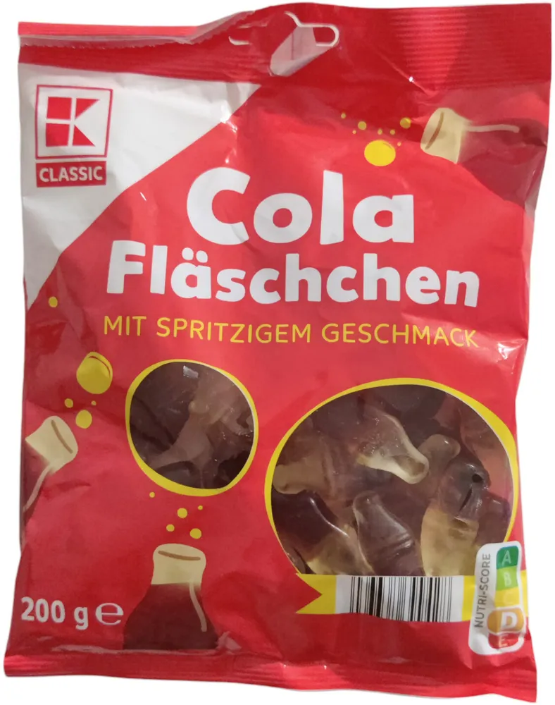 K-Classic Cola Fläschchen mit spritzigem Geschmack