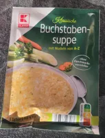 Klassische buchstabensuppe