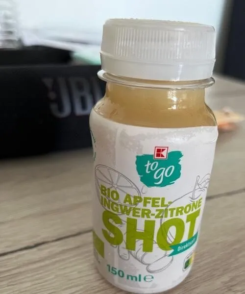 Bio Apfel Ingwer Zitrone Shot