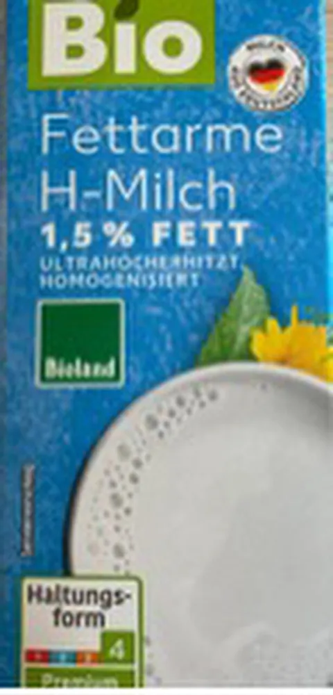 Milch, haltbar, 1,5 %, Bio