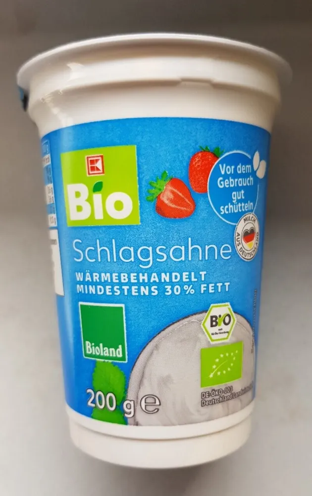 Bio Schlagsahne