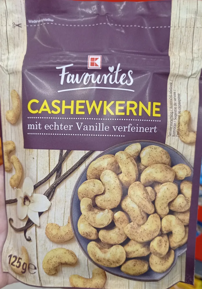 Cashewkerne mit echter Vanille