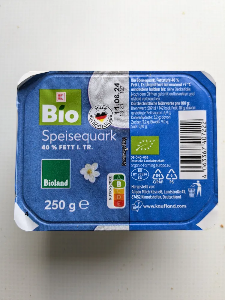 Speisequark 40%