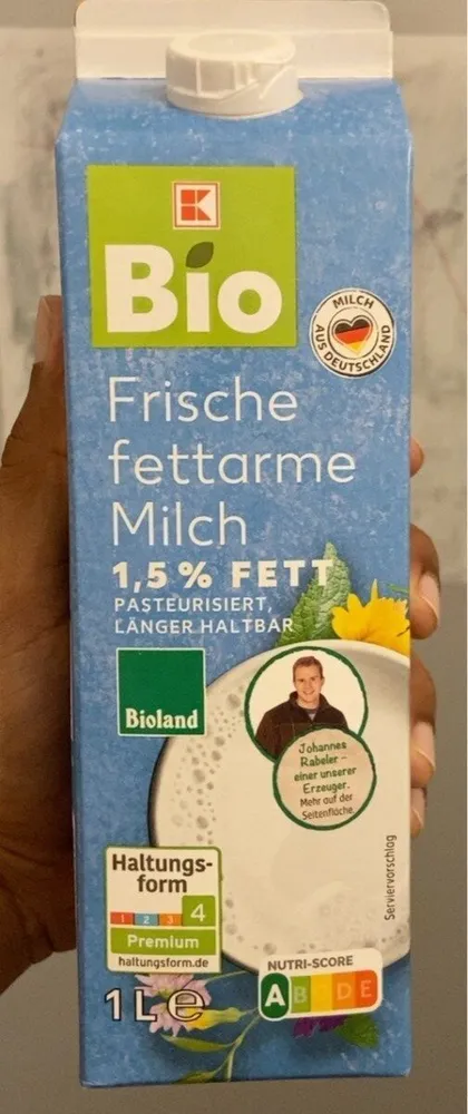 Frische fettarme Milch 1,5 % Fett