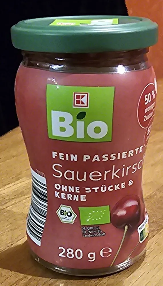 FEIN PASSIERTE Sauerkirsch OHNE STÜCKE & KERNE