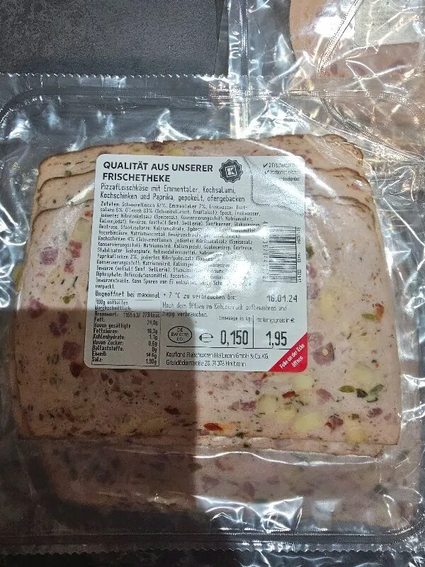 Pizza Fleischkäse