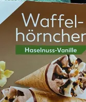 Waffelhörnchen Haselnuss-Vanille