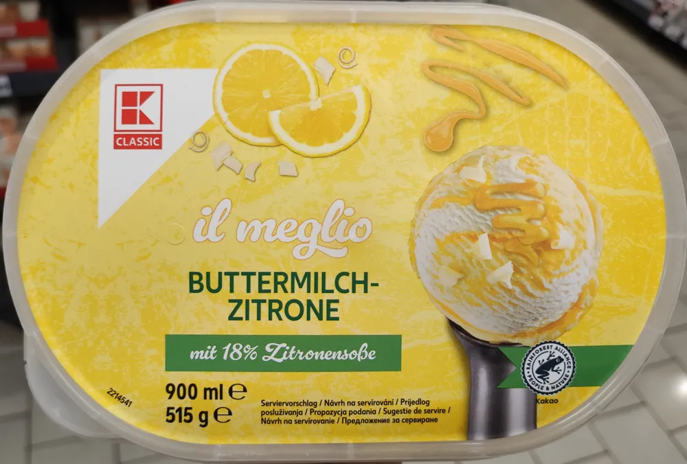 Buttermilch-zitrone Eis