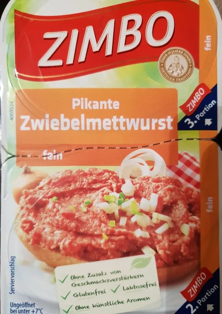 Pikante Zwiebelmettwurst