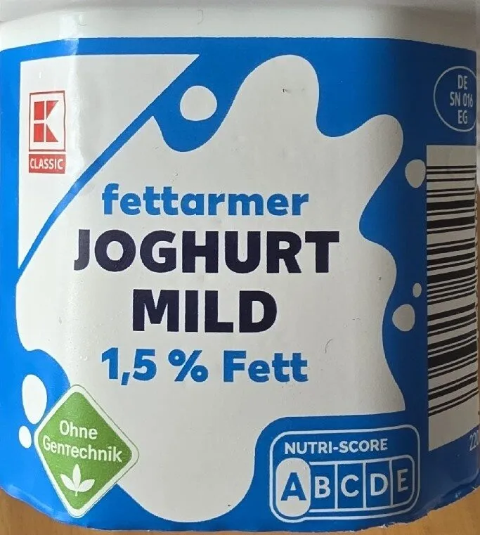 fettarmer Joghurt mild 1,5 % Fett