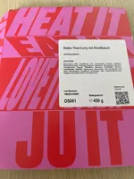 Rotes Curry mit Rindfleisch und Basmatireis