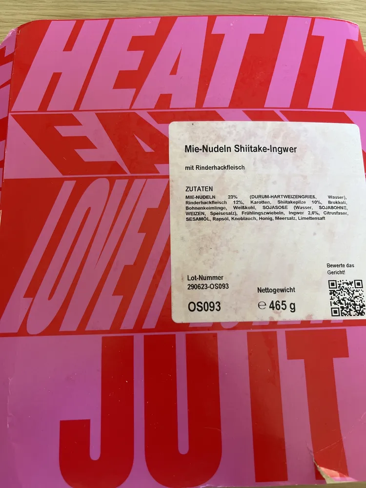 Mie-Nudeln Shiitake Ingwer