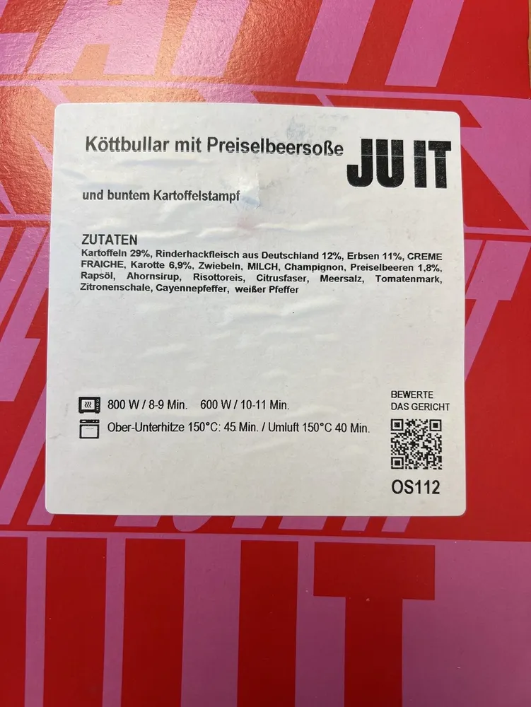 Köttbullar mit Preisselbeersosse