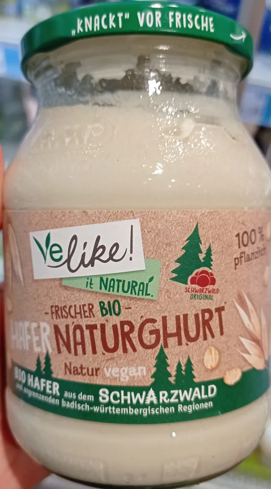 Frischer Bio Hafer Naturghurt Natur