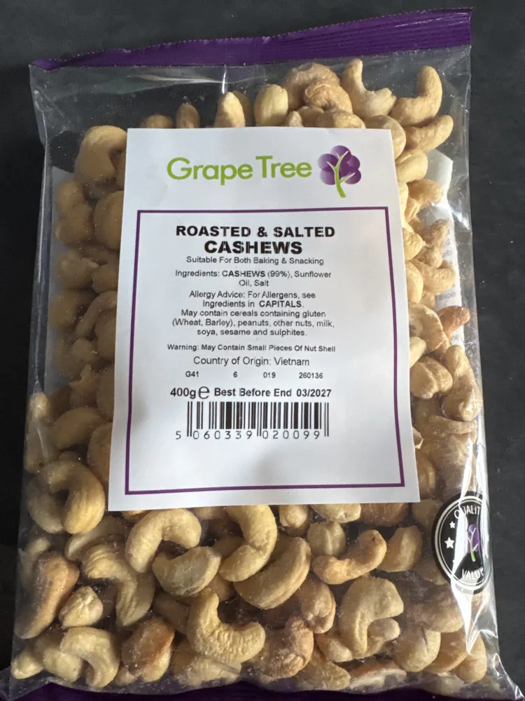 Roasted & Salted Cashews