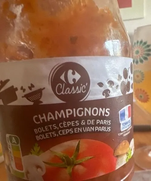 Sauce tomate aux champignons