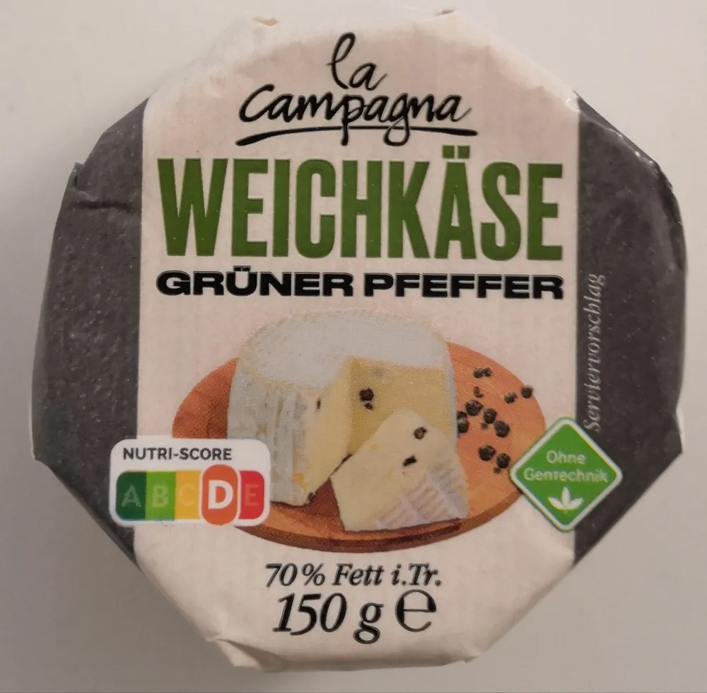 Weichkäse mit Pfeffer