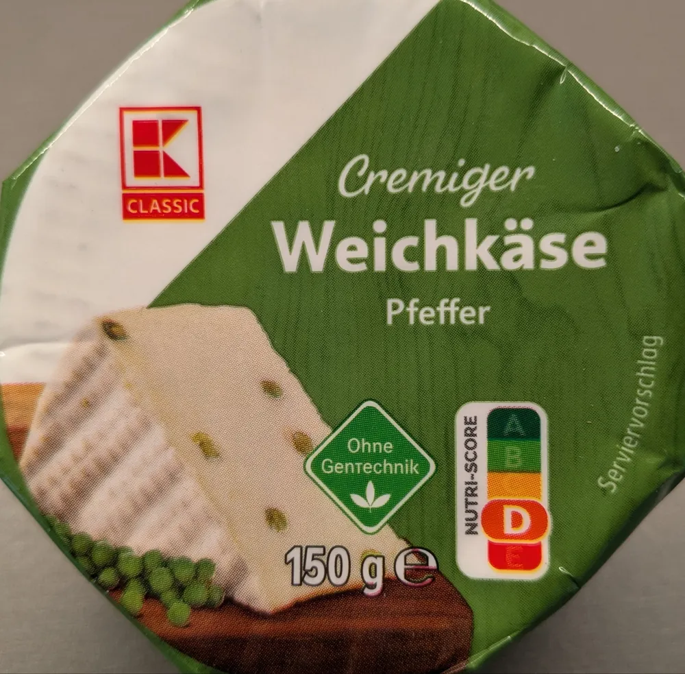 Cremiger Weichkäse Pfeffer