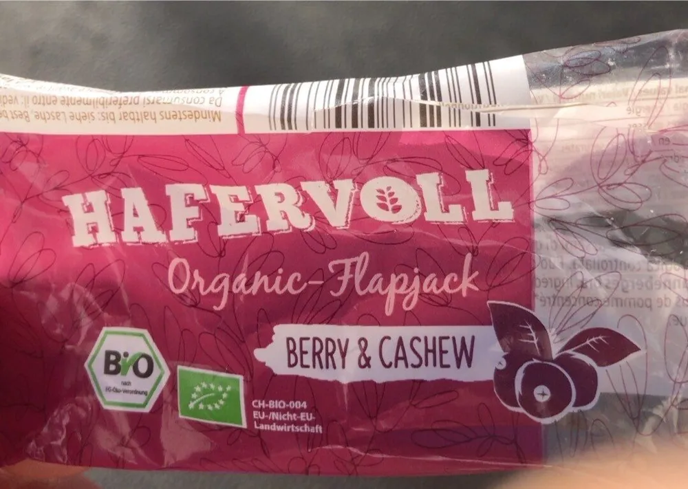 Organic Flapjack Berry & Cashew