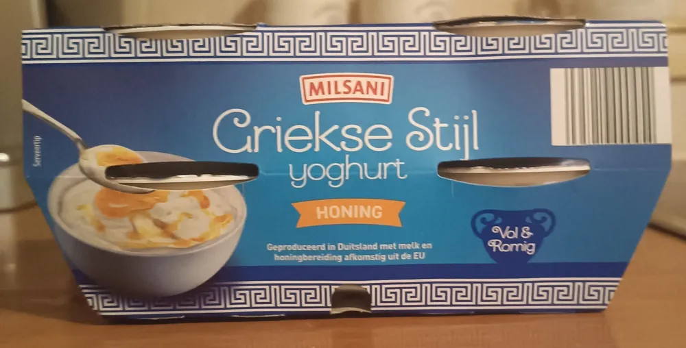 Griekse stijl yoghurt honing