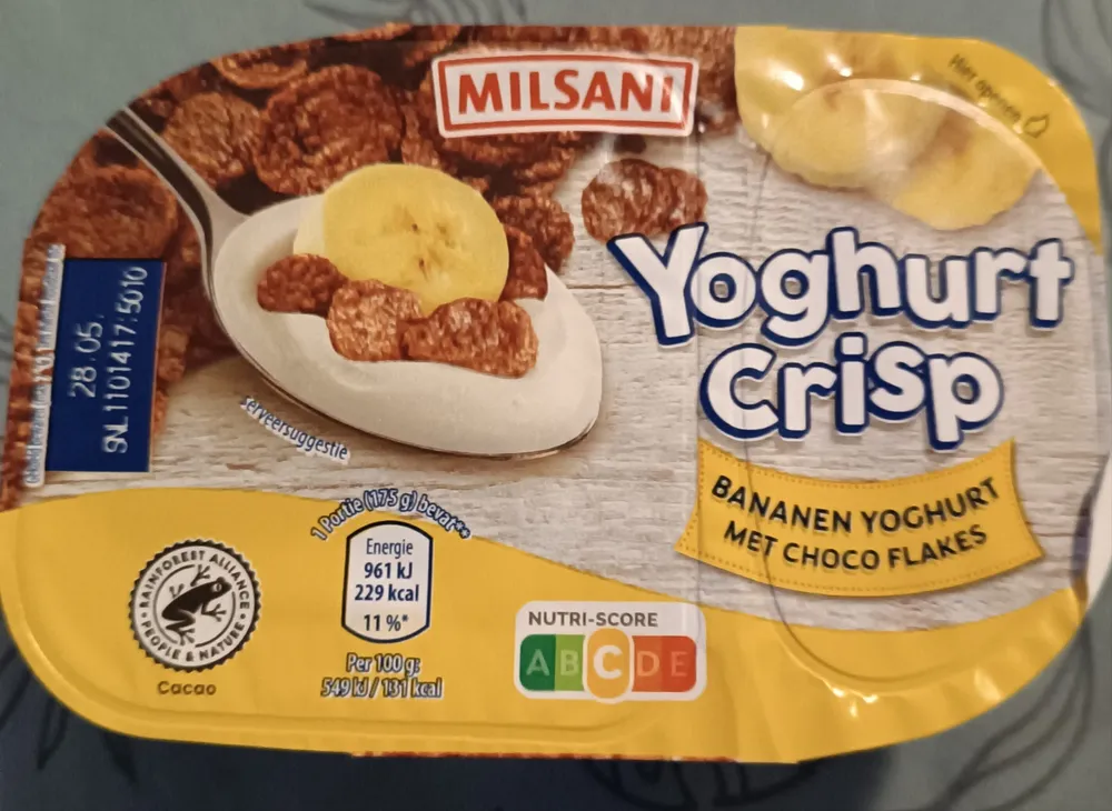 Yoghurt crisp