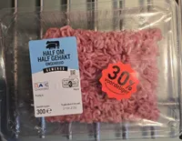 Half om half gehakt