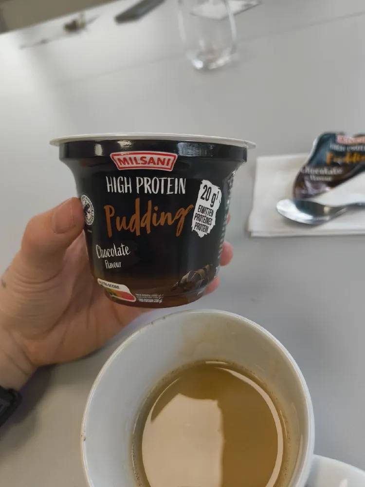 High protein pudding