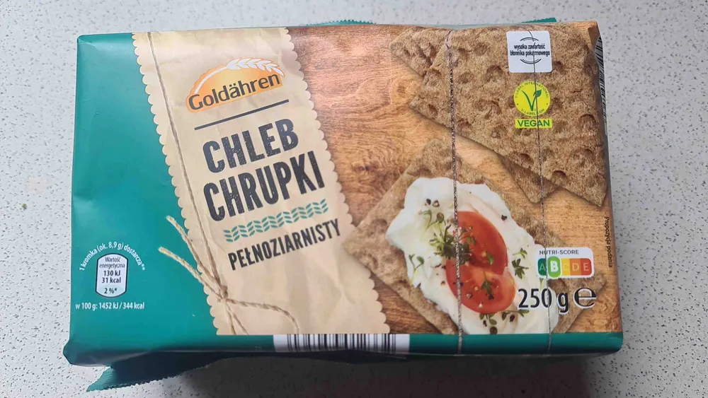 Chleb chrupki pełnoziarnisty