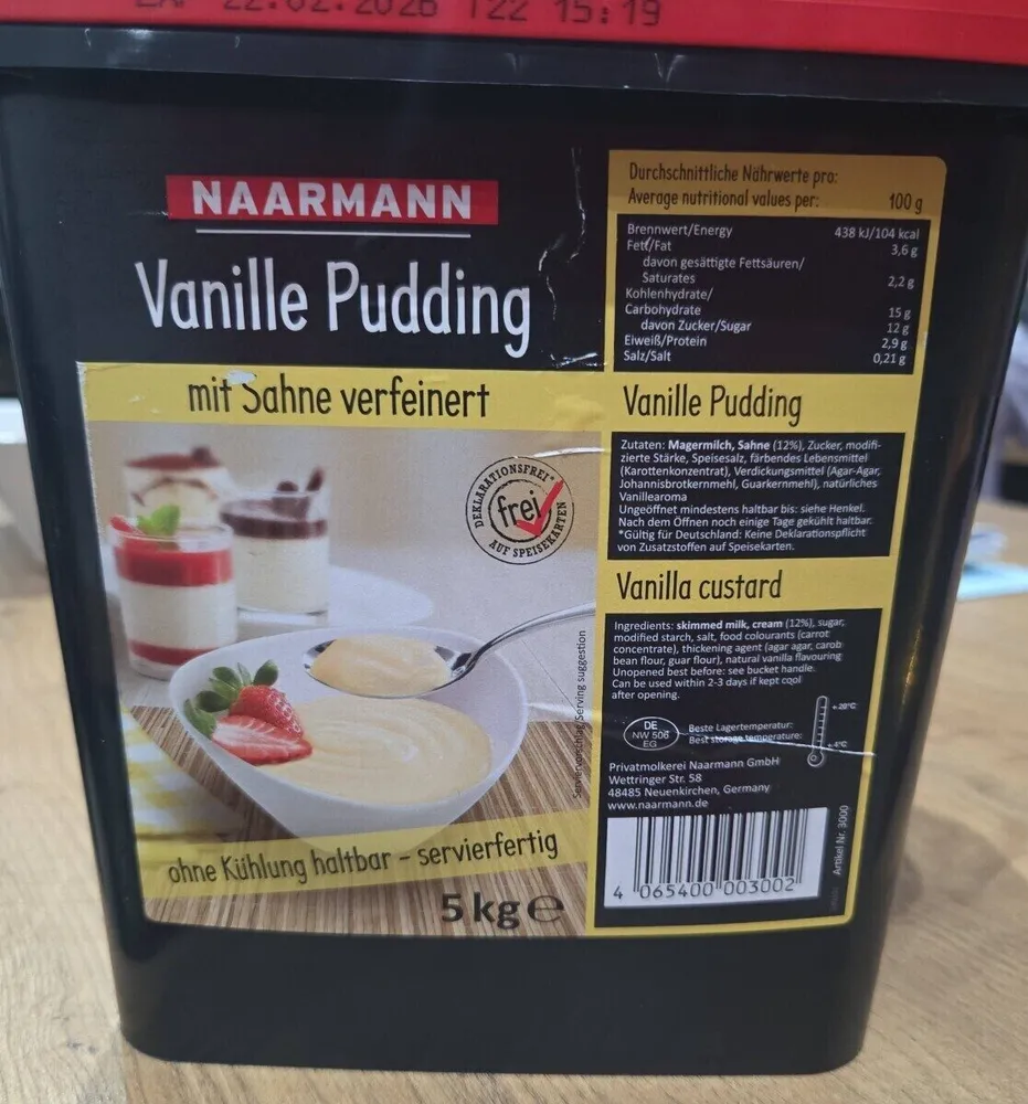 Vanille pudding