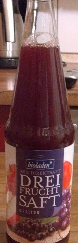 Drei Frucht Saft