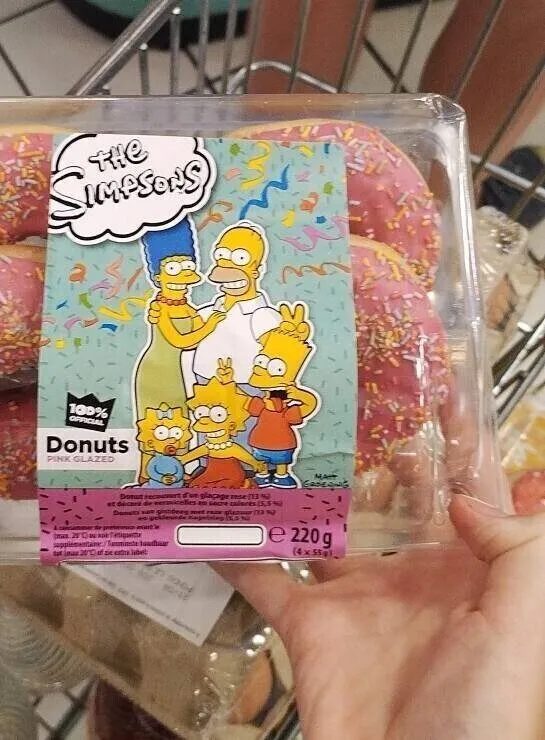 The Simpsons donnut pink glazed