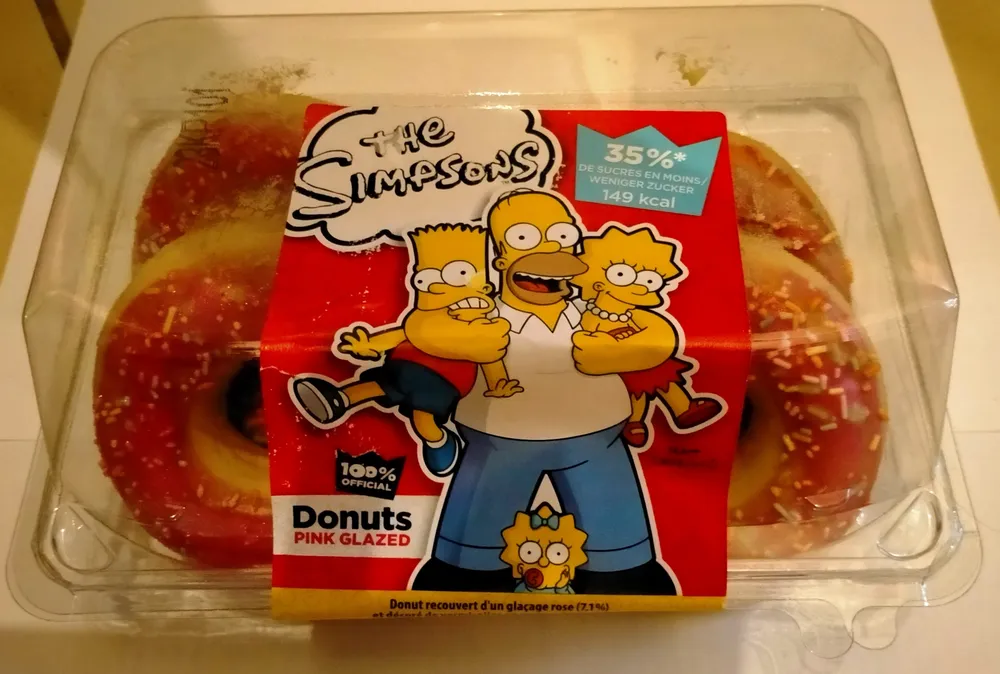 Donuts fraise simpson