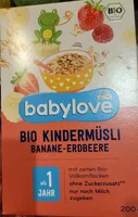Bio Kindermüsli Banane-Erdbeere