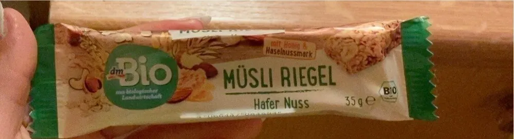 Müsli riegel hafer nuss