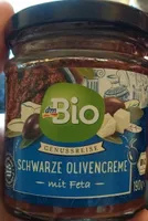 Schwarze Olivencreme mit Feta