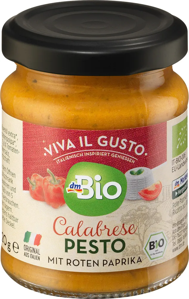 Pesto Calabrese mit roten Paprika