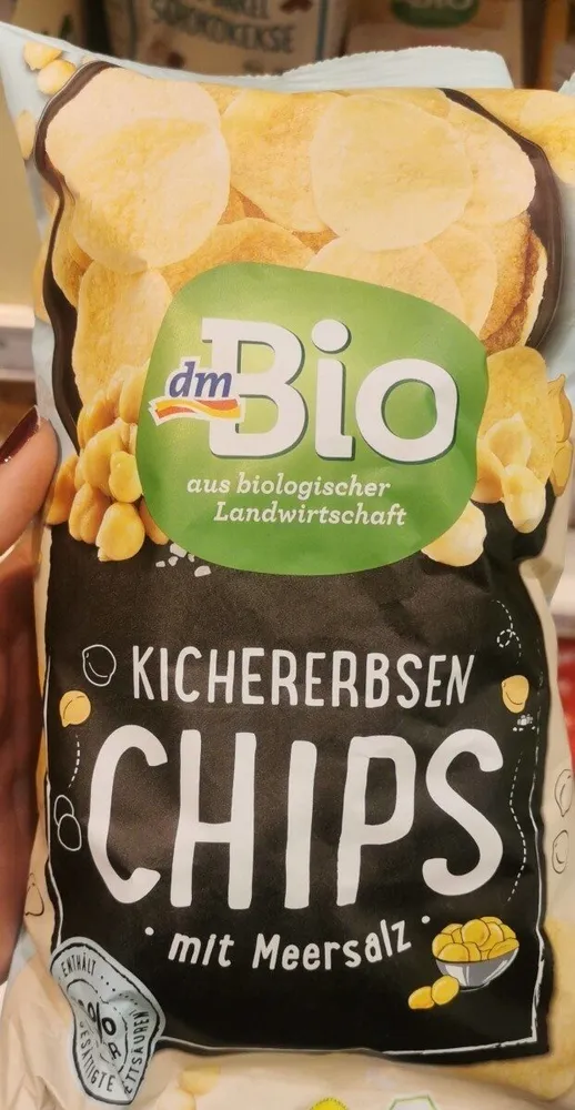 Kichererbsenchips mit Salz