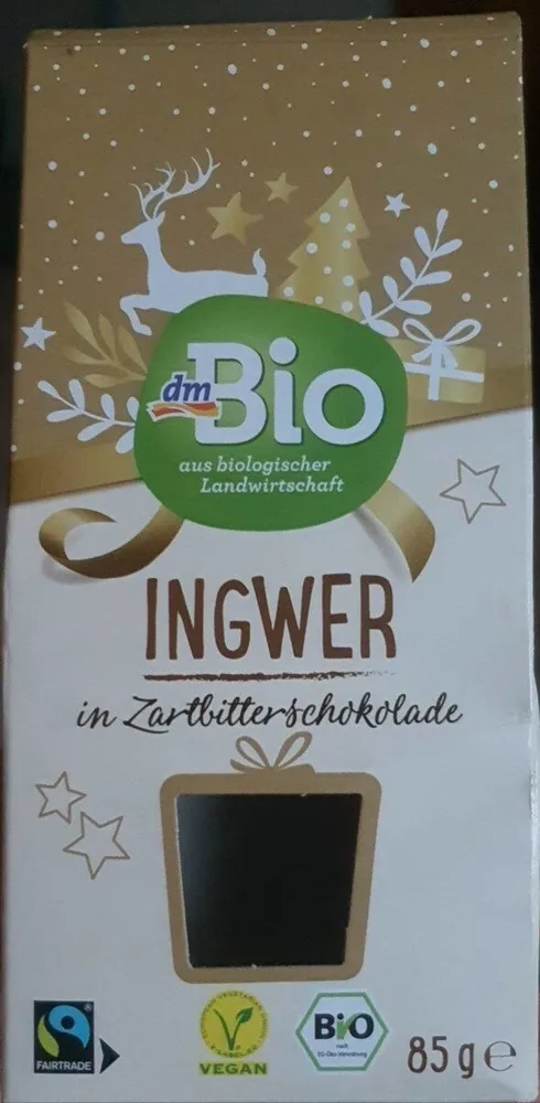 Ingwer in Zartbitterschokolade