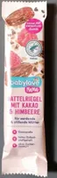 Dattelriegel mit Kakao & Himbeere