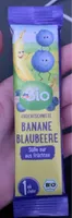 Fruchtschnitte Banane Blaubeere