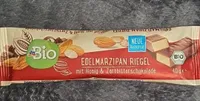 Edelmarzipan Riegel mit Honig und Zartbitterschokolade