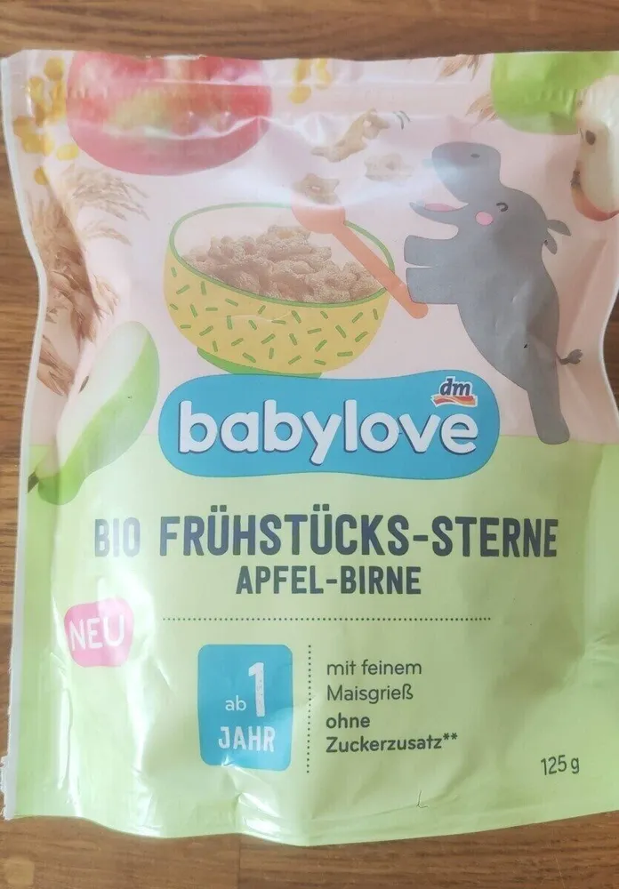 Bio Frühstücks-Sterne Apfel Birne