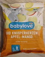 Bio knusperherzen Apfel - Mango
