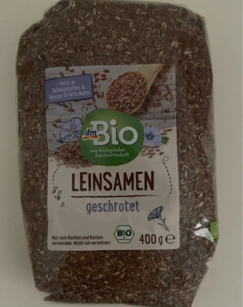 Leinsamen geschrotet