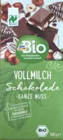 Volmilch Schokolade Ganze Nuss