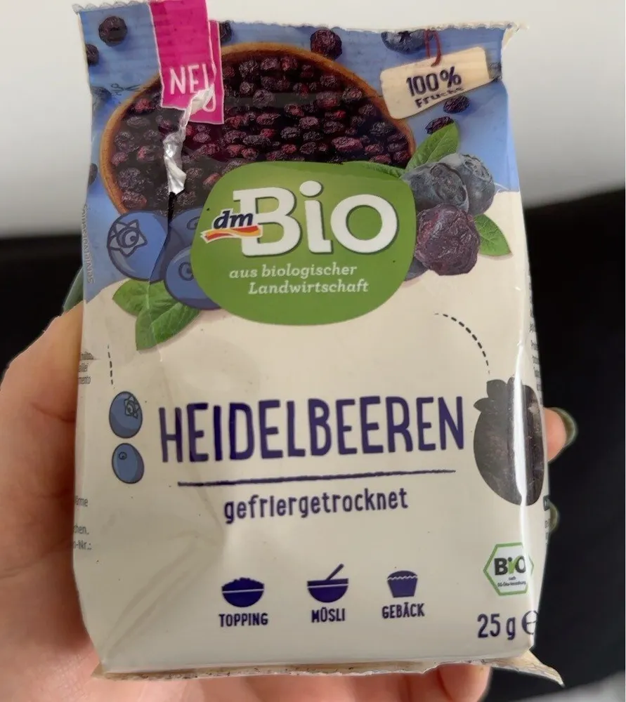 Heidelbeeren gefriergetrocknet