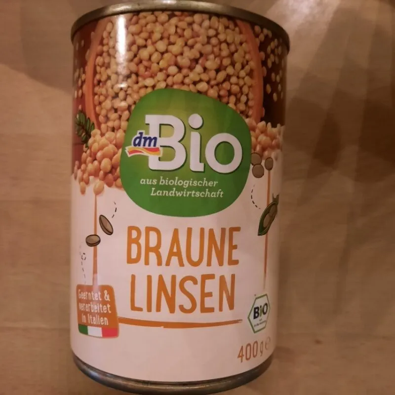 Braune Linsen