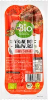 Vegane rote Bratwurst aus Seitan